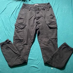 Black cargo pants